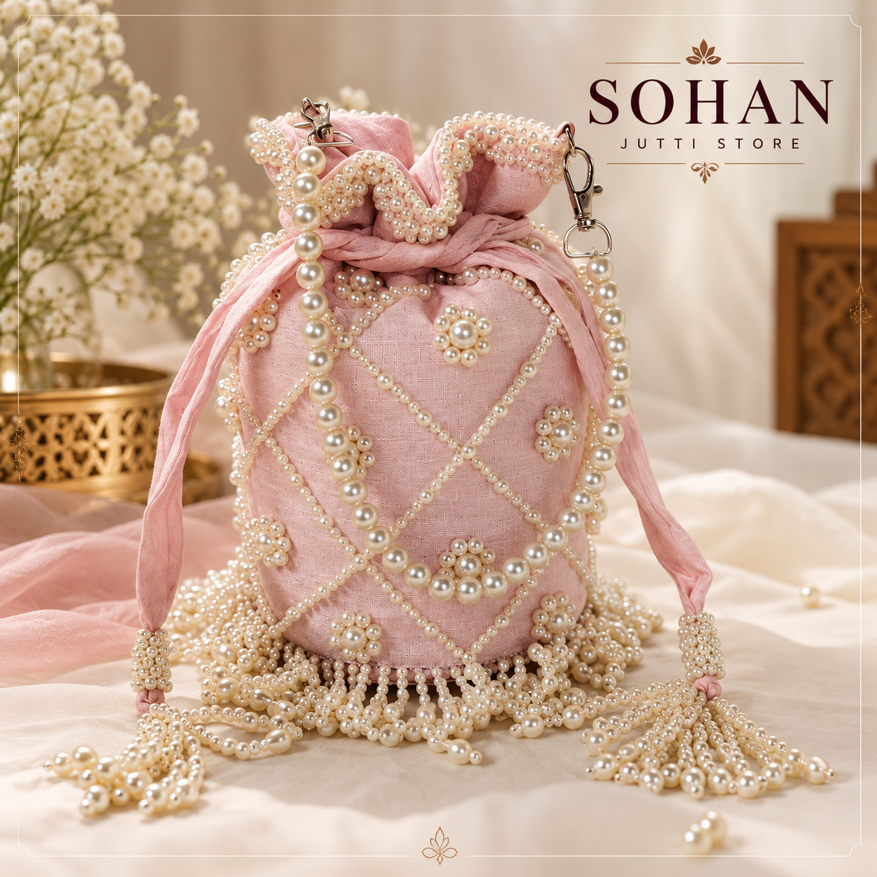 Light pink Potli Bag